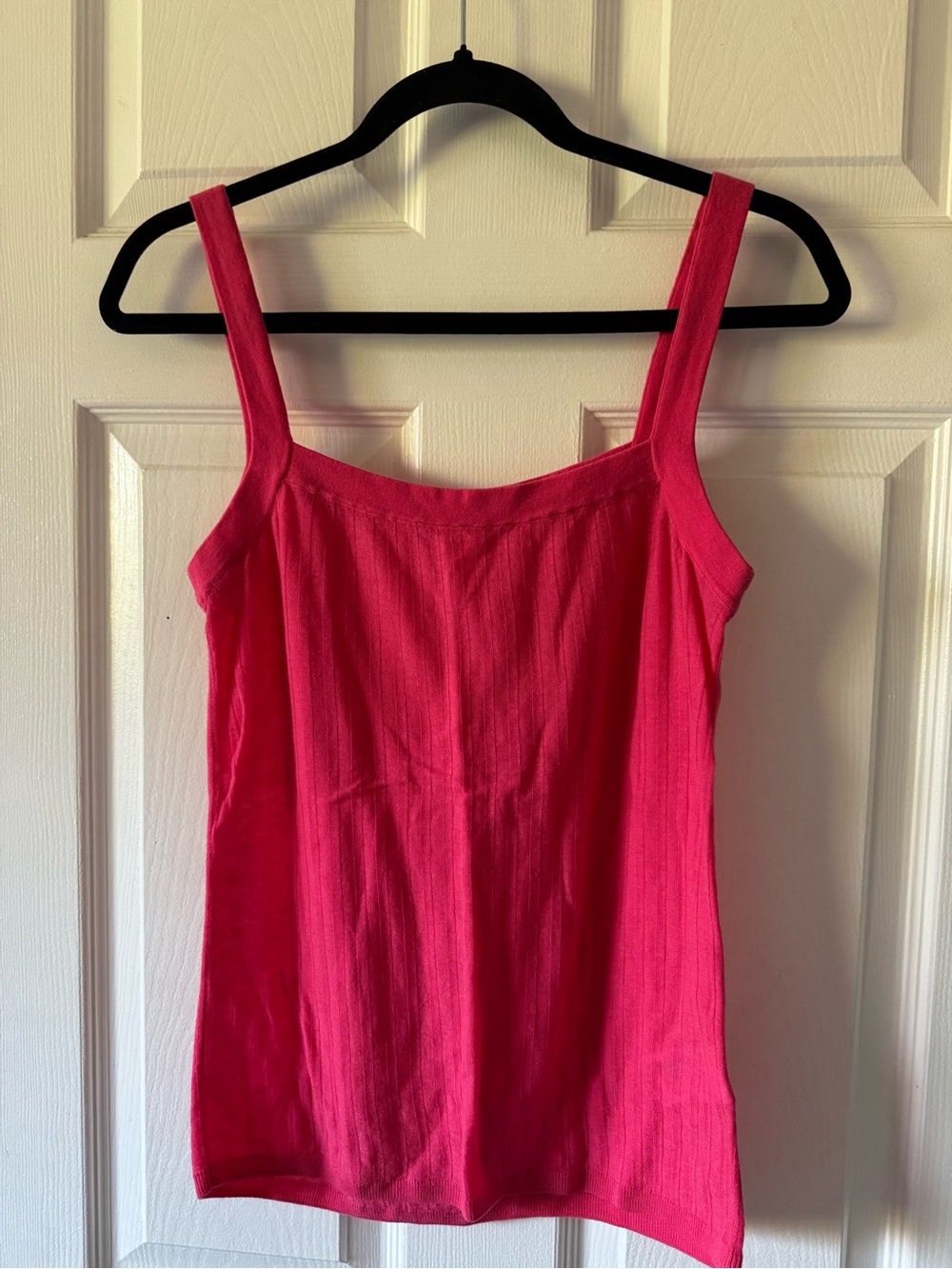 COS Hot Pink Square-Neck Tank Top